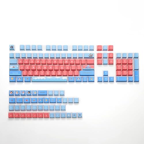 Zomoplus Custom Anime Keycap,Double-Shot Dye Sublimation Pbt Keycap For Mechanical Keyboard,3-Sides Shine-Through Keycap 147 Keys Oem Profile Keycaps (Full Size Keycaps) #TOP8