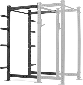 Titan Fitness T-3 Series Power Rack Extension Kit, Black 82" Height x 36" Depth, 2x3 11-Gauge Steel Uprights, Bolt-Together Rack Expansion for Home Gym