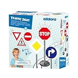 Versátil - Con el versátil juego, los niños y niñas a partir de 3 años pueden practicar el comportamiento correcto en el tráfico rodado. Adecuado para uso en interiores y exteriores, en casa, en guarderías o jardines de infancia