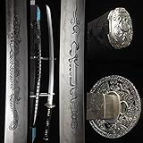 HERO SWORD-Fully Handmade White Dragon Katana Real TOP Japanese Hitatsura Hamon Clay Tempered T10...