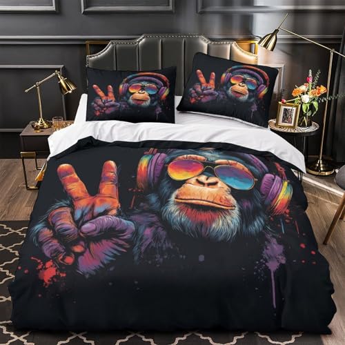 Housse de Couette Paris 3D en Microfibre 220x240cm