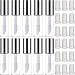 Hicarer 30 Pack 1.2 ml Clear Mini Lip Gloss Tube Empty Lip Balm Cute Bottle Cosmetic Gloss Tube Travel Gloss Container with Lid for Lipstick Samples (Silver)