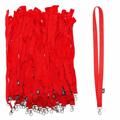 Porte-badge avec ruban tour de cou recyclé : lot de 50 cordons accréditation