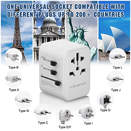 image for HEYMIX LIFE HEYMIX International Travel Adapter, Universal Adapter Tra