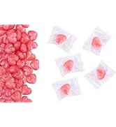 Bonbons en forme de cœur cerise dans un flowpack, bonbons emballés individuellement, environ Lot de 140 bonbonnières.