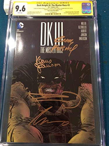 FRANK MILLER 4x SIGNED DK III The Master Race CGC 9.6 Andy Kubert Brian Azzarello Klaus Janson
