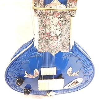 Sitar électrique indien fait main Shri Ravi Shankar en bois de tonneau avec cordes et mizrab - Les Beatles, Paul McCartney, John Lennon, RIngo Starr, George Harrison Sitar électrique indien fait main Shri Ravi Shankar en bois de tonneau avec cordes et mizrab – Image 3