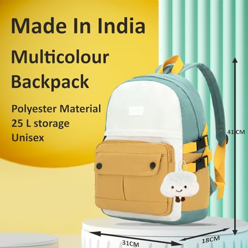 Image of Tinytot 30 Litre Japanese Korean Style School Bag Water-Resistant Laptop & Travel Backpack - Unisex Large 18 Inches Multipurpose Student Backpack for Boys & Girls, Men & Women
