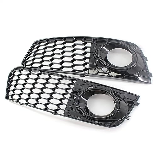 Rejillas de parachoques de coche A4 B8 2008-2012 con diseño de malla de panal izquierda y derecha