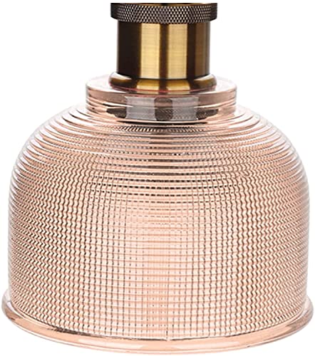 Lámpara de techo industrial moderna retro para salón o cocina con cristal caramelo 4