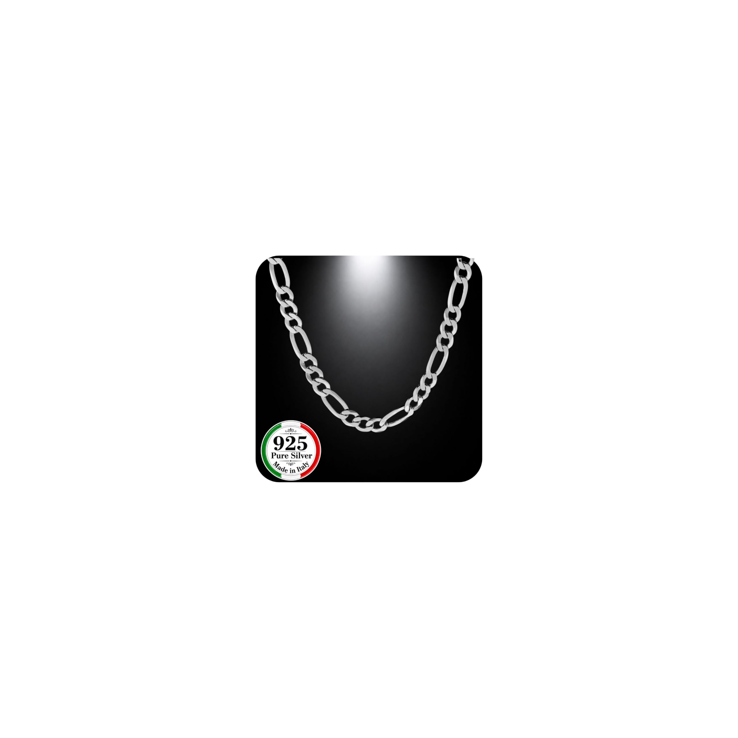 Quadri 7mm Figaro Chain