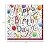 Caspari Happy Birthday Paper Luncheon Napkins - 20 Per Package
