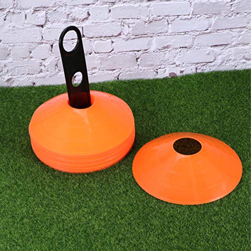 STOBOK 25 peças de cones de treinamento esportivo de plástico para cones de obstáculos com suporte p