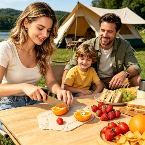 Tabla de cortar plegable y compacta: ahorra espacio en tus picnics 3