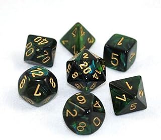 Scarab Jade Gold 7 Die Set Polyhedral