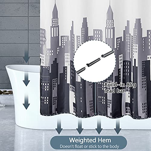 DUFU Douchegordijn witzwart Cuadrillaresources