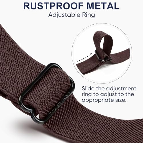 Image of TOURZOO Belts for Women /Men Buckle Free Elastic Belt Invisible No Buckle Stretch Waist Belt For Jean Pants,Dresses,No Bulge