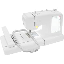 Embroidery and Sewing Machine Built-in 96 Embroidery Patterns and 162 Sewing Design, 3.94x9.25inch Embroidery Area,7" LCD Touchscreen, Capable of Embroidering on Flat, Hat, T-shirt and more