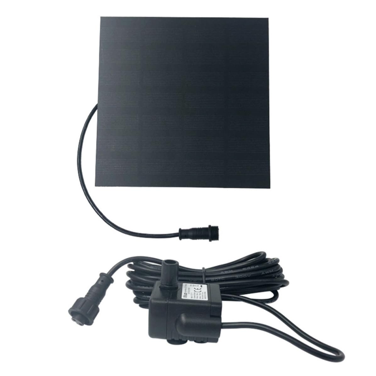 Happyyami Pompa per Laghetto con Fontana Solare a Loto, Irrigatore da Giardino per Acquari Esterni