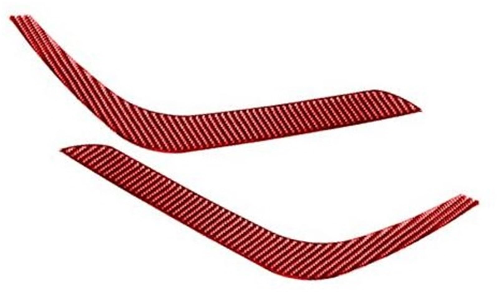 Car Headlight Eyebrow Eyelid Cover Stickers Carbon Fiber Headlights Eye Lid Trim Bezels Decoration, for Toyota, for Tundra, 2014-2021, Red Headlight Eyebrow Cover