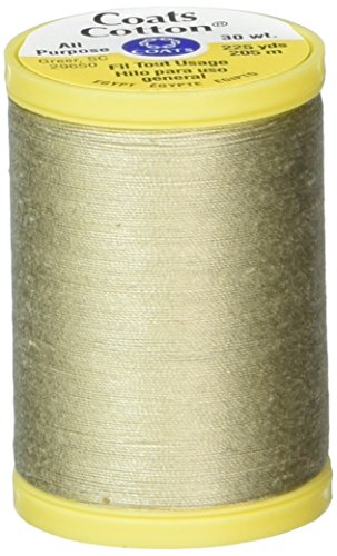 Hilo de algodón khaki Coats Thread 225 Yardas miniatura 1