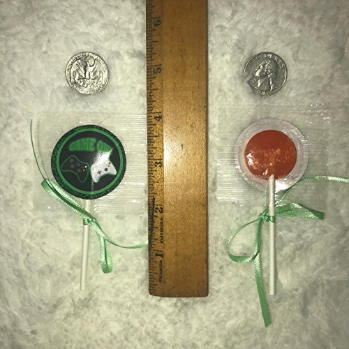 Game On Video Game Controller Lollipops Party Favors Supplies Decorations Lollipops With Lime Mint Green Ribbon Bows Party Favors -12 Pcs, Pixel Party Video Game Truck Party #TOP5