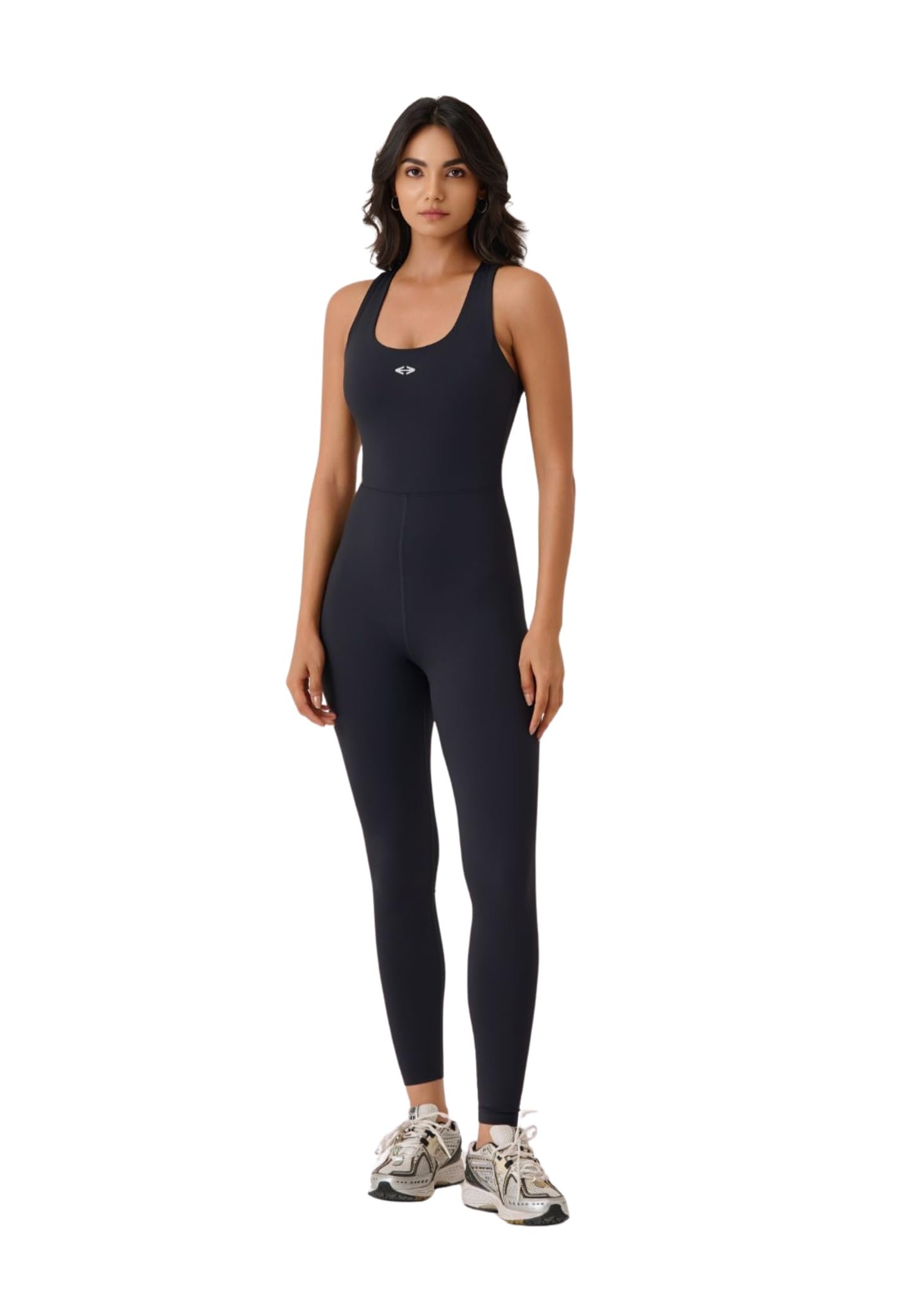 strch Women's PlayCore Sculpting Jumpsuit | Slim Fit Sleeveless Activewear Bodysuit | High Rise Ankle Length Workout Jumpsuit for Yoga, Pilates, Gym & Training-picture-13