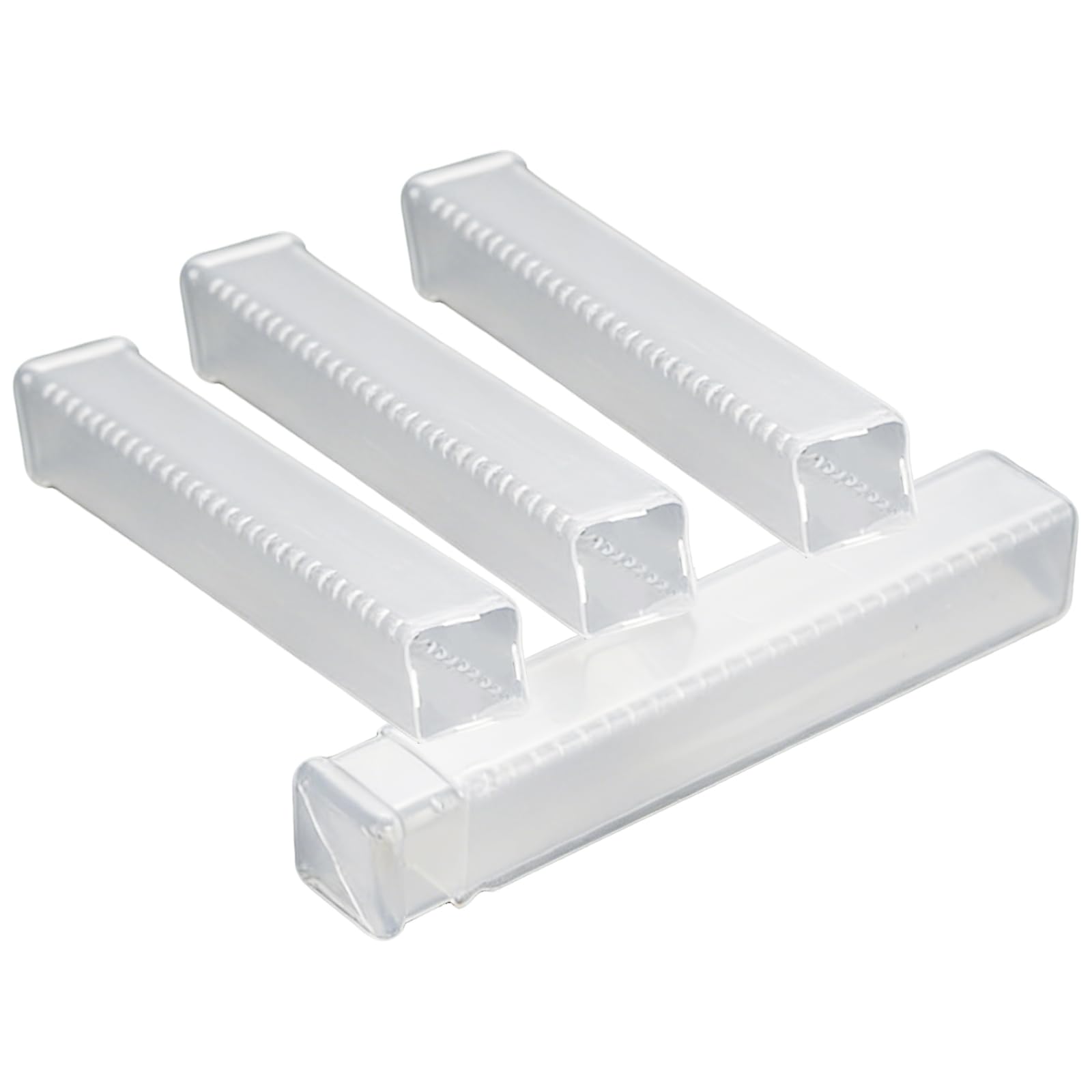 4PCS Expandable Clear Drill Bit Storage Boxes, Plastic Storage Boxes with Lids for Drill Bit Box, Storage Containers for Clear Box, Plastic Container for Tools and Accessories Great for Organizing