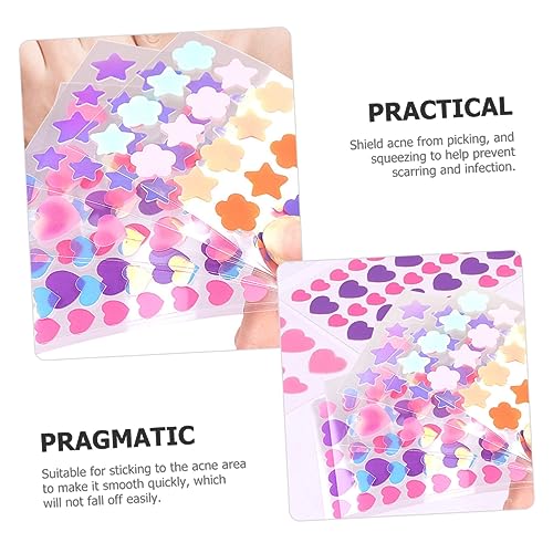 PLAFOPE Adesivo De 5 Folhas De Flores Rosa Remendos Removedor De Toupeira Remendos De Etiquetas De R