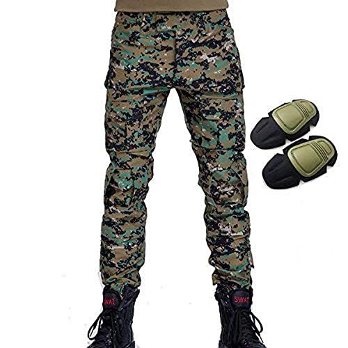 H Welt EU Pantalon militaire pour homme, pantalon avec genouillères pour jeux de stratégie, airsoft, paintball, tir, combat L AOR2 Cover