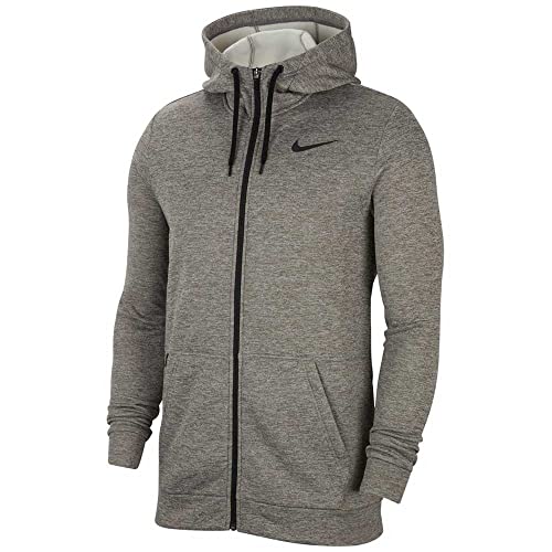 Nike Men's Therma Full Zip Athletic Training Hoodie Sweatshirt (as1, alpha, x_l, regular, regular, Dark Grey Heather, X-Large)