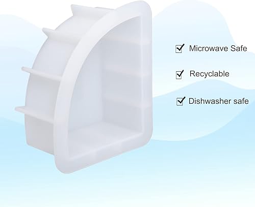 Miniatura 7 de Molde de resina para sujetalibros grandes, 1 par de organizador de libros de geoda de silicona sectorial, molde epoxi de cristal para libros,