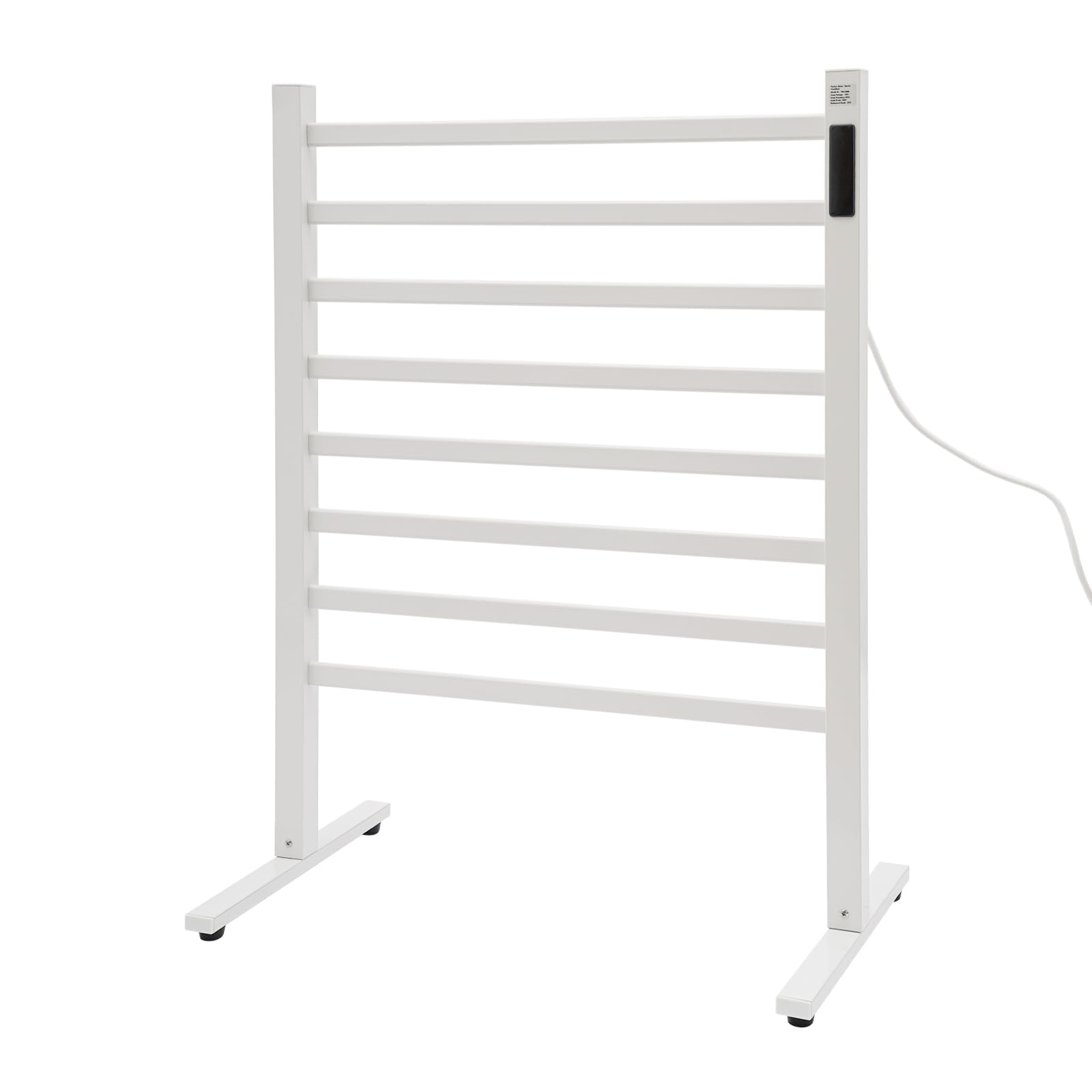 Scaldasalviette elettrico, autoportante, con indicatore LED, 1 – 24 ore, temperatura costante 45 – 65 ℃, scaldasalviette elettrico