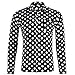Camicie da Uomo Manica Lunga Stampa Punti Moda Semplice Versatile Europea e Americana Slim comode Camicie Casual per Uomo S