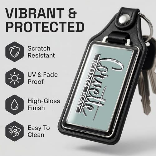 Image of Brotherhood Car Key Chain for Corvette - Classic Models Keychain for Men and Women Gift Key Ring Key Chain