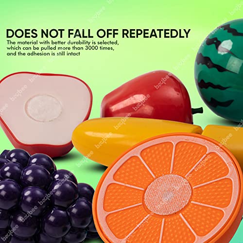 Image of Baybee Fruit Cutting Toy Set for Kids | 5pcs Sliceable Fruits with Knife & Cutting Board | Pretend Play Kitchen Set for Toddlers 2+ Years