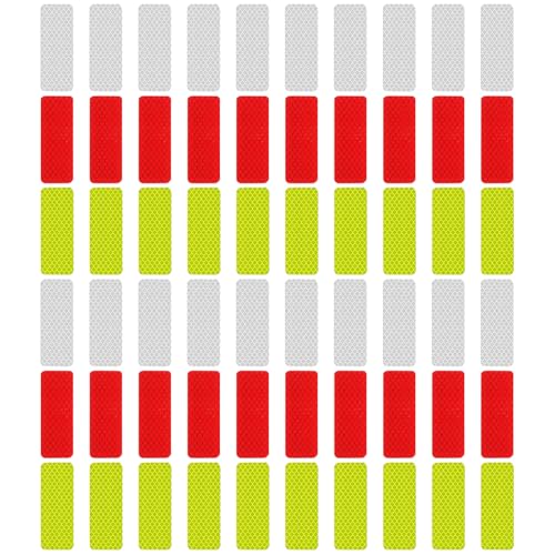 HUANGTNG Bicycles Wheel Frame Reflectors Stickers Reflective Decals Warning Tape Adhesive Waterproof Reflective Stickers