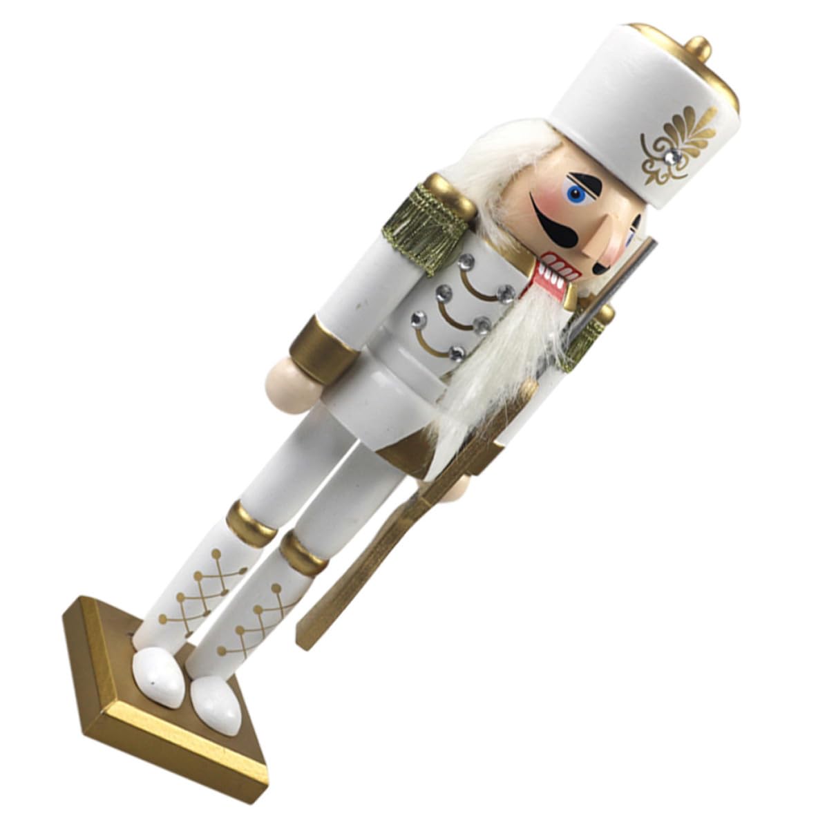 Figurine Casse-Noisette en bois traditionnelle pour décoration de table et Noël chic