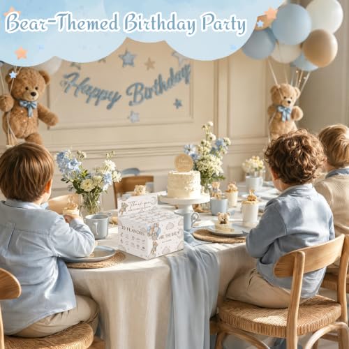 Image of 50 Pack Bear Baby Shower Moisturizing Lip Balms in Bulk Party Favors Reception Ideas It's a Boy Blue Gender Reveal Thank You For Celebrating With Us Gifts Birthday Gift You Are The Balm Beeswax