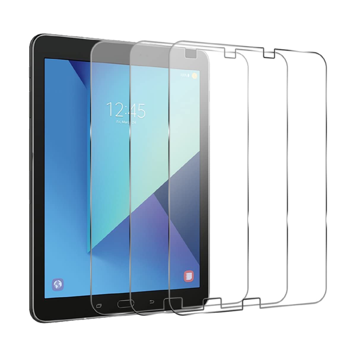 Galaxy Tab S3 T820 Screen Protector,(3 Packs) Anti-Glare Hardness Tempered Glass Protective Film Replacement for Galaxy Tab S3 SM-T820 SM-T825 SM-T827