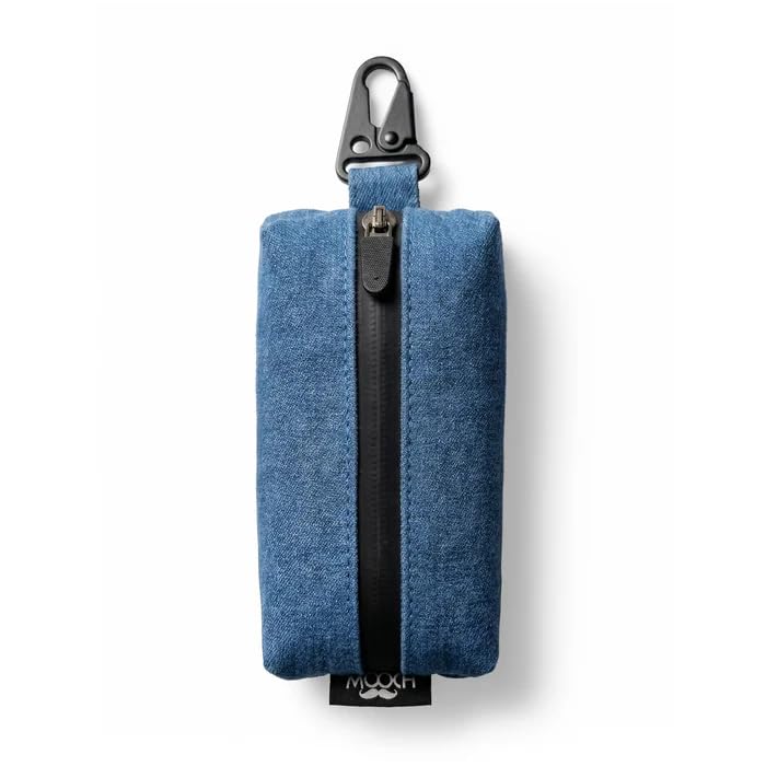 Mooch Travel Mini Upcycled Denim Pouch – Eco-Friendly Recycled Jeans Zip Pouch for Makeup & Accessories – Compact Organizer for Travel & Daily Use-image-2