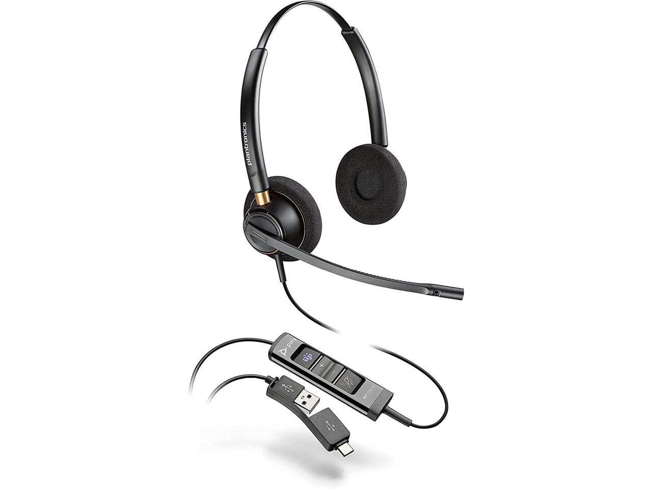 Plantronics Poly Headset EncorePro 525-M binaural USB-A Teams (218275-01)