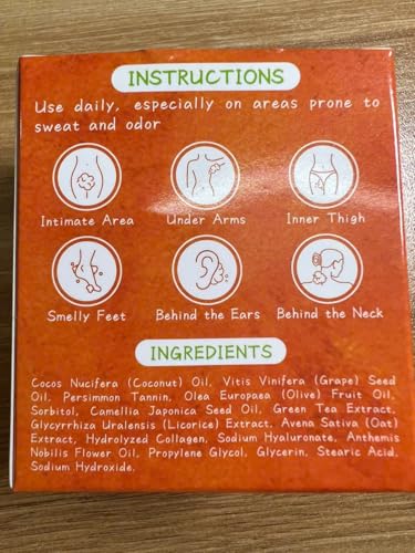 Image of Muun Persimmon Soap Pack 3 Tannin Old People Smell Japanese Deodorant Soap