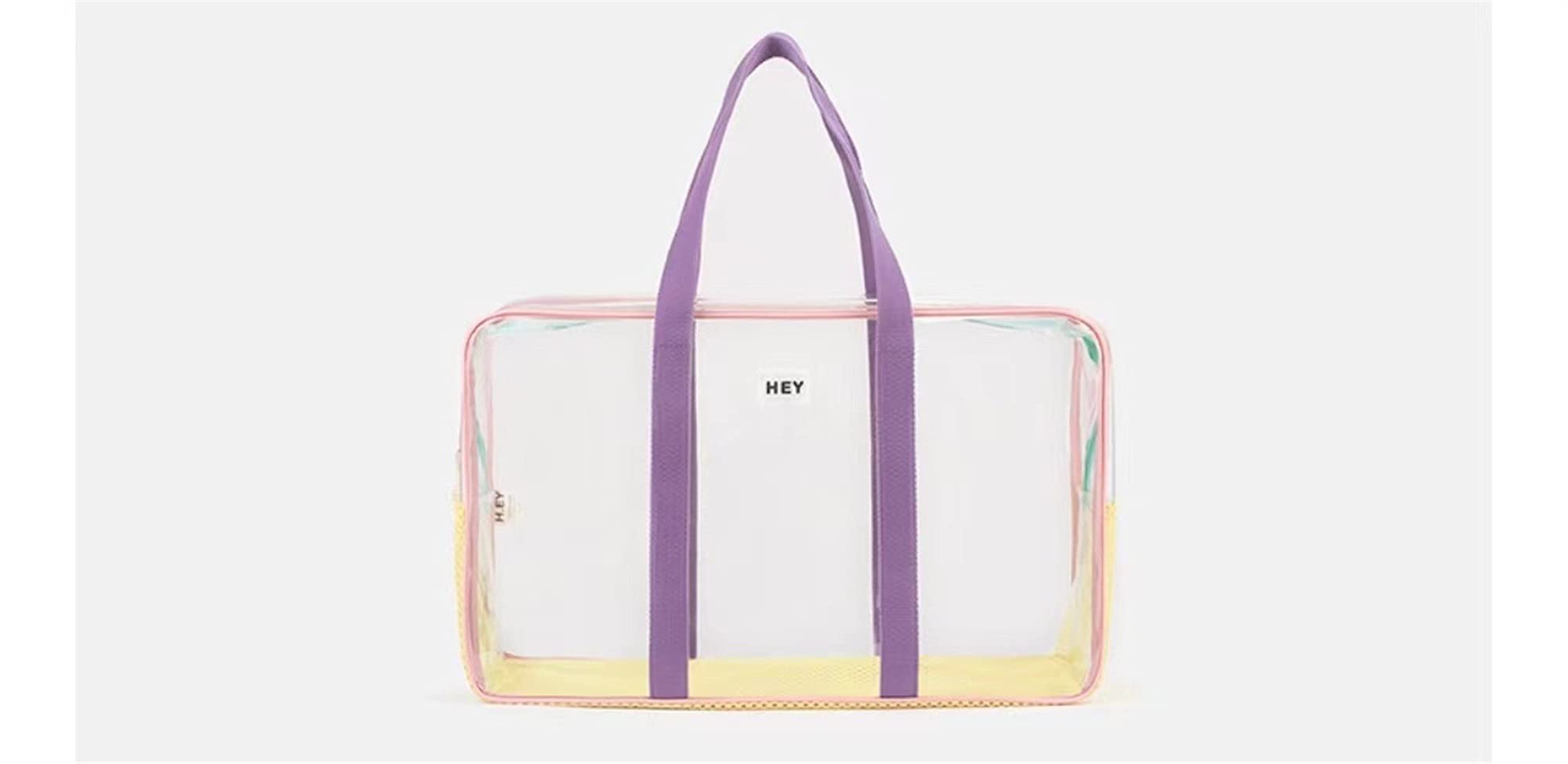 Bolsa Playa Verano Transparente A Prueba de Agua Playa de Gran Capacidad Bolsas de Asas de la Malla Vacaciones de Vacaciones Jelly Bag Mujer Bolso de Viaje Bolsa Playa 651