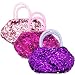 Elesa Miracle 3pc Kids Little Girl Sequins Handbag Value Set Toddler Girl Pretend Play Little Girl Dress up Princess Toy Handbag Purse Set