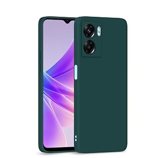 Pikkme Back Cover for Oppo K10 5G | Camera Protection Shockproof Soft Matte Silicone Back Case (Green)