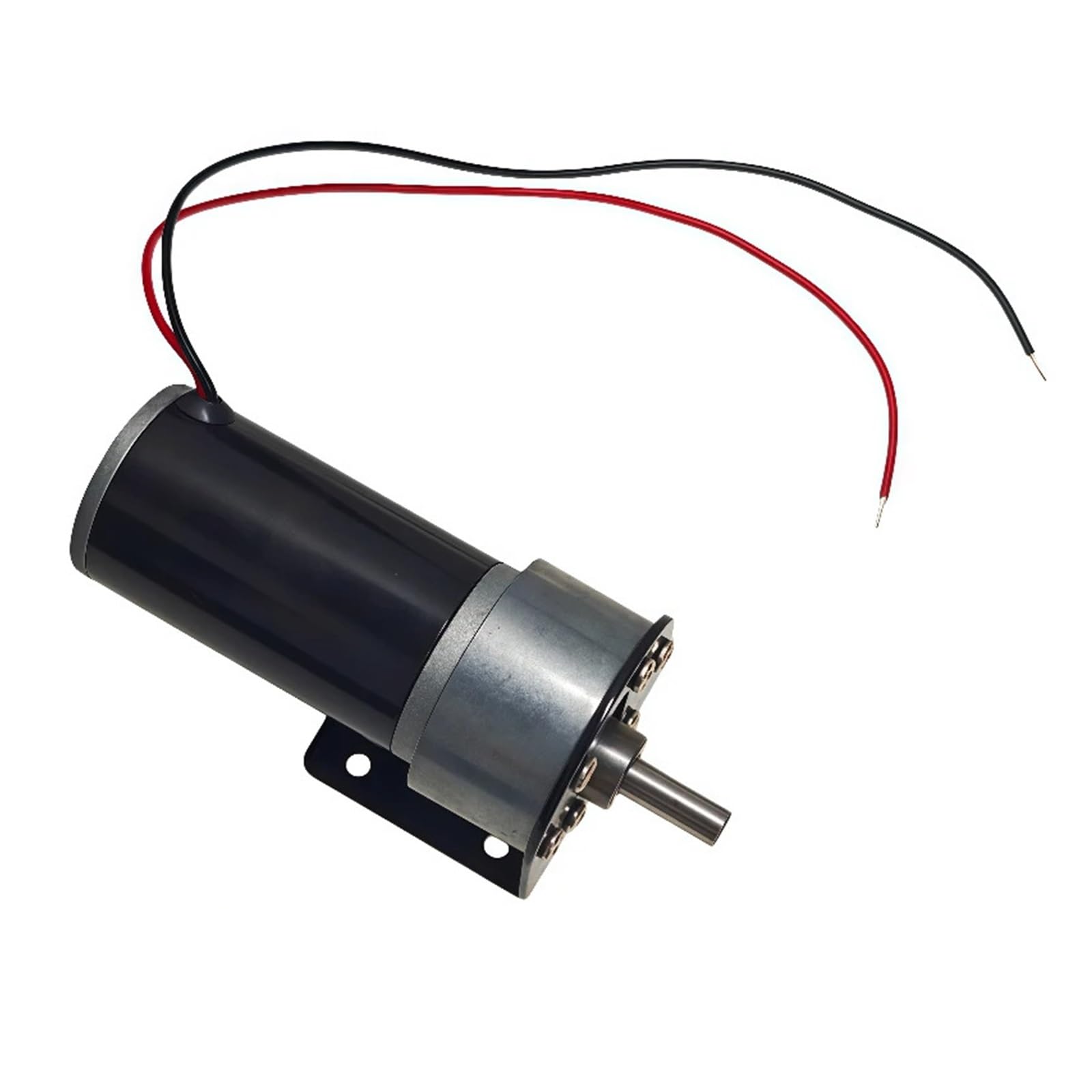 JGB37-31ZY Motore con riduttore DC 12V24V 10RPM-1270RPM Grande coppia Alta potenza 3157 riduzione a spazzole invertito staffa(800RPM_24V)