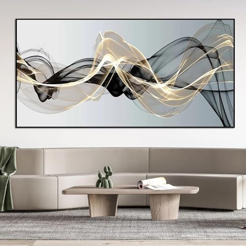Art mural de luxe pour transformer un mur vide en salon moderne - 3