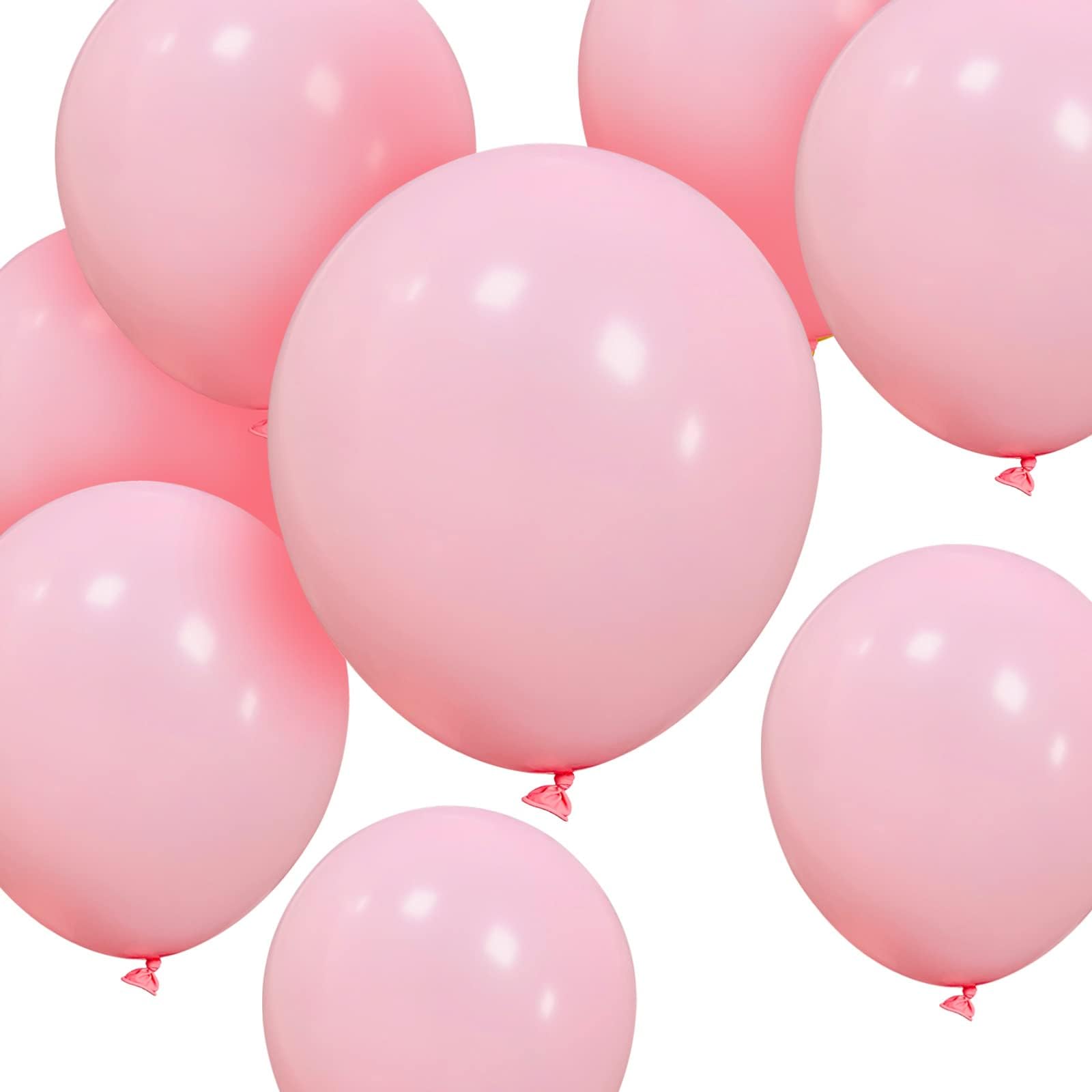 Pastel Pink Balloons - 50 PCS 12 Inch Round Latex Party Balloons for Birthday, Wedding, Anniversary & Baby Showers
