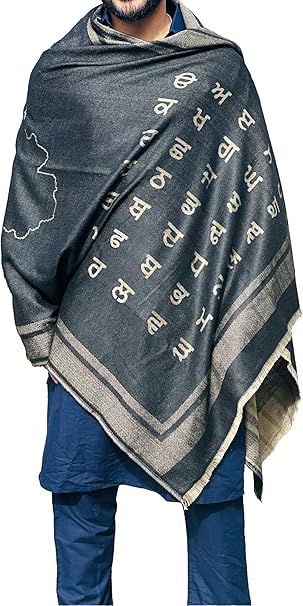 Punjabi Loi Shawl For Men And Women Punjabi Suit Stole Accessory Punjabi Wedding Jago Path Punjab Map For Kurta Pajama (Black Color)-image-41